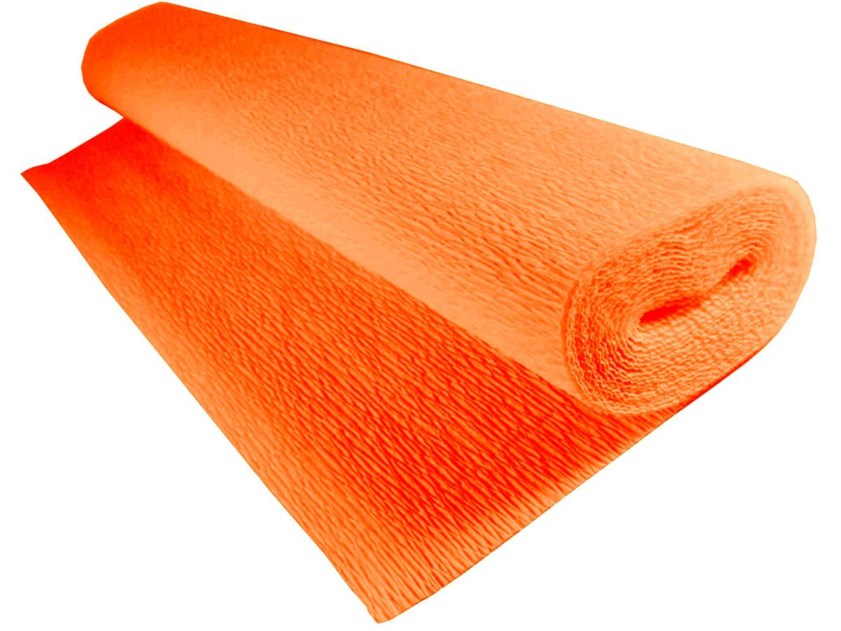 CARTA CRESPA IN ROTOLO DA 180G. CM.50x2.50MT. ARANCIONE