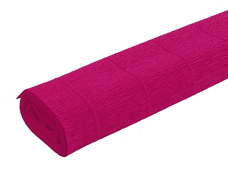 CARTA CRESPA IN ROTOLO DA 40G. CM.50x2.50MT. FUCSIA