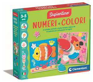 SAPIENTINO LOGIC NUMERI E COLORI  3-5 ANNI 16871 CLEMENTONI