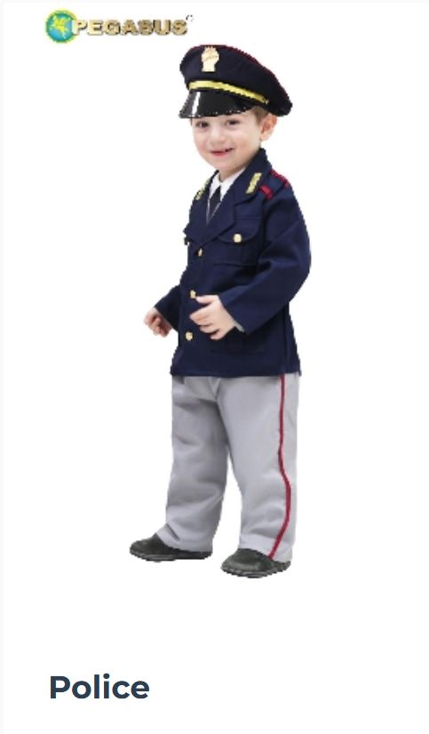 COSTUME BABY 12/24 MESI POLIZIOTTO DI PEGASUS 2025