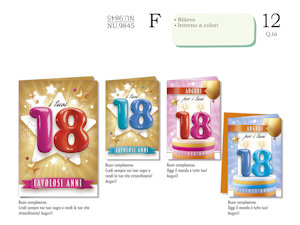 BIGLIETTI 18 ANNI FAVOLOSI NU.9845 pezzi 12
