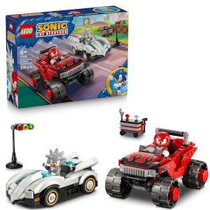 LEGO SONIC AUTO DI SILVER VS. MONSTER TRUCKS 77118