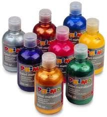 TEMPERA METALLIZZATA FLACONE DA 300ML. ARGENTO PRIMO