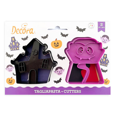 HALLOWEEN ACCESSORI DOLCI TAGLIAPASTA VAMPIRE CONF.2PZ. DECORA