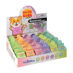 GOMME NIKOFFICE A FORMA DI ZAMPA ANIMALE IN SCATOLINA PEZZI 30