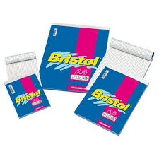 BLOCCO NOTES QUADRETTO 5mm. A6 CM.10x15 BRISTOL pezzi 10