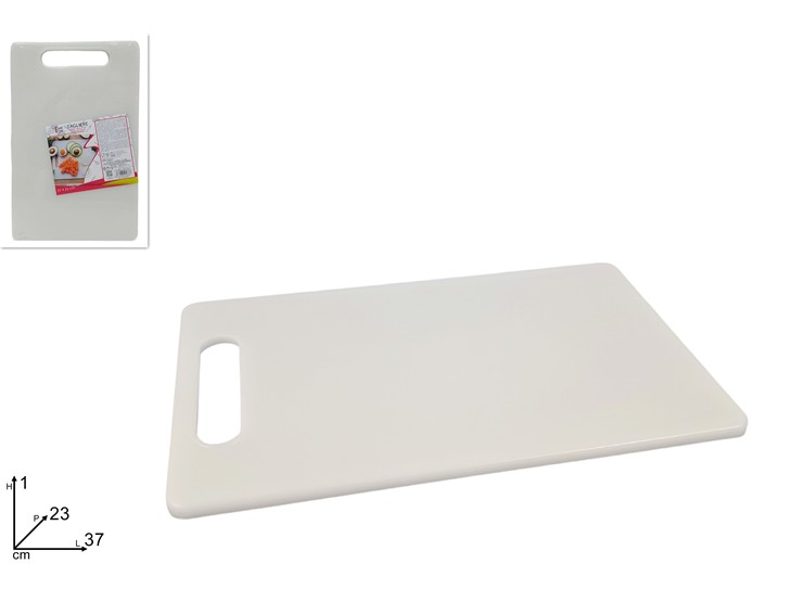 TAGLIERE IN PLASTICA RETTANGOLARE BIANCO CM.37x23 DUESSE