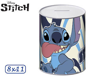 SALVADANAIO IN LATTA PERSONAGGIO STITCH CM.11xD.8 EOLD.