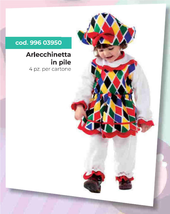 COSTUME BABY ARLECCHINETTA IN PILE