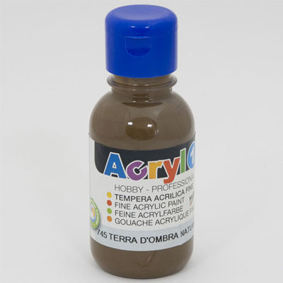 TEMPERA ACRILICA IN FLACONE DA 125ML. TERRA OMBRA NATURALE PRIMO