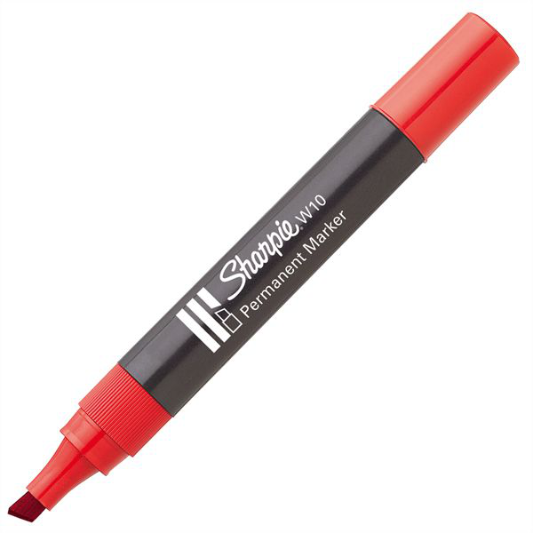 PENNARELLO PAPERMATE SHARPIE PUNTA SCALPELLO ROSSO pezzi 12