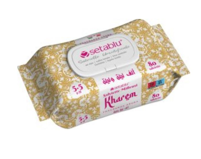 MONOUSO SALVIETTINE MILLEUSI CONF.80PZ. FRAGRANZA ARABA KHAREM SETABLU