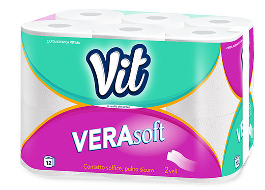 CARTA IGIENICA VIT 12 ROTOLI  2 VELI VERASOFT 990GR.