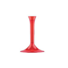 BICCHIERE CALICE FLUTE IN PLASTICA SOLO BASI ROSSE CON.20PZ. BIGPARTY