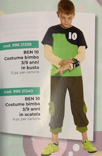 COSTUME PERSONAGGIO BEN 10
