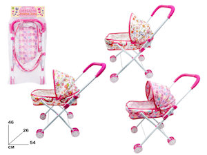 ACCESSORI NEONATO CARROZZINA IN METALLO IN BUSTA FASHION LOVE MAZ.