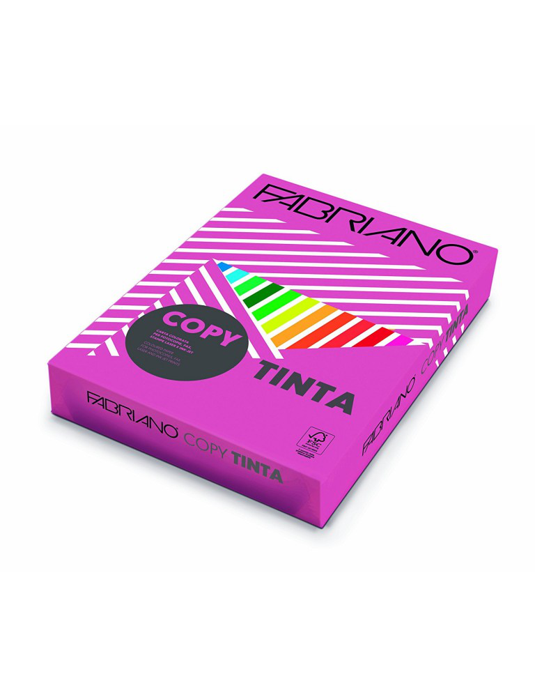 RISMA CARTA A4 80GR. FUXIA 500FF. FABRIANO