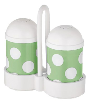 SPARGITORI  SET IN PLASTICA SALE E PEPE COLOR CON POIS 46637 FATIGATI