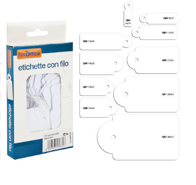 ETICHETTA CON FILO MM.36x53 CONF. DA 100pz. Q92 NIKOFFICE