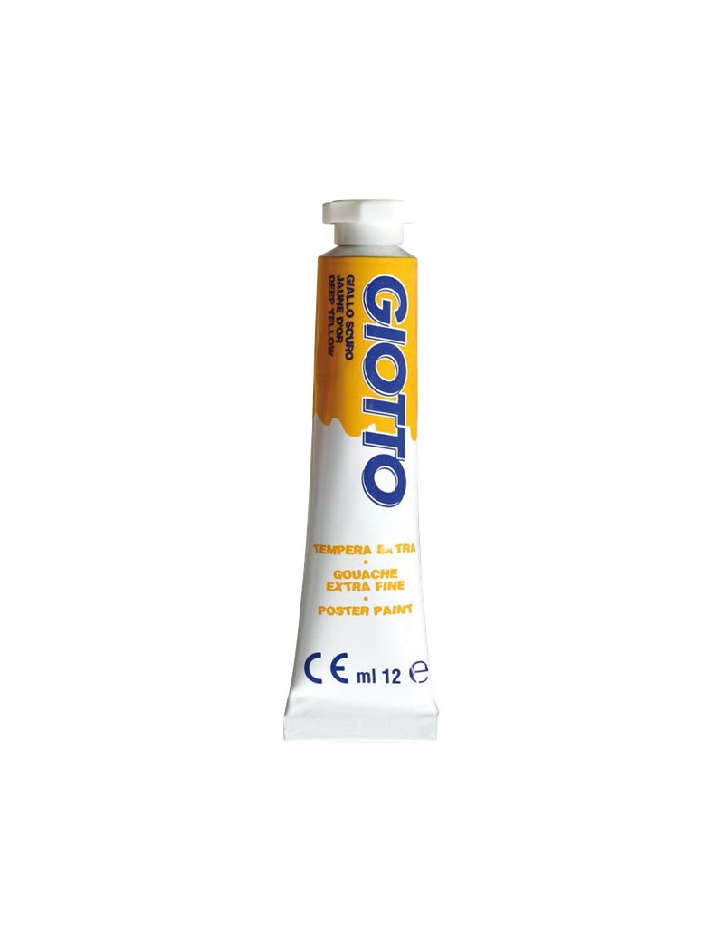 TEMPERA IN TUBETTO 12ML. 04 GIALLO SCURO GIOTTO PEZZI 6