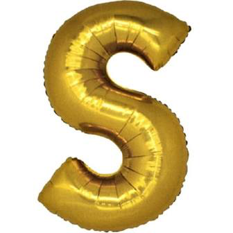 PALLONCINO MYLAR  LETTERA oro S cm.102 D.40 BIGPARTY