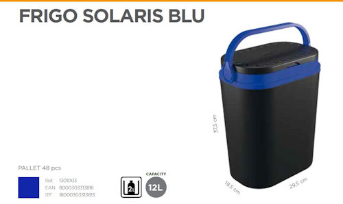 FRIGO PASSIVO LITRI 12 SOLARIS BLU CM.30x20xH.38 GIOSTYLE