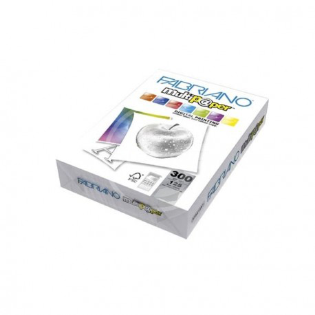 RISMA CARTA A3 BIANCA 300GR. 125FF. MULTIPAPER FABRIANO