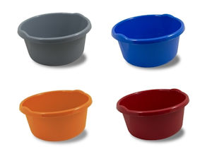 BACINELLA TONDA 13LT. CM.39x39x19 COLORI ASSORTITI BELLI E FORTI