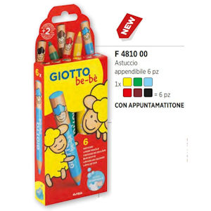 COLORI GIOTTO BE-BE' SUPER MATITONI DA 6