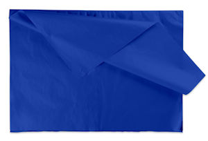 CARTA VELINA IN FOGLI CONFEZIONE 24FF CM.50x76 DA 20GR. BLU
