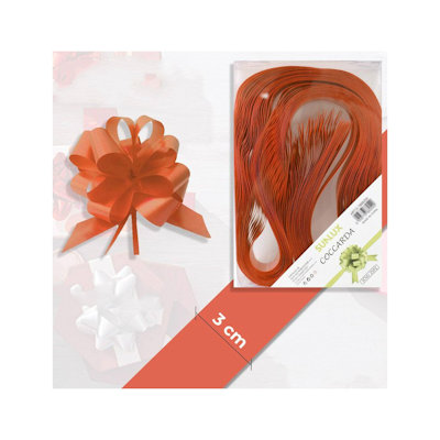 COCCARDE STRIP SPLENDENTE CM.3 ARANCIO PEZZI 30