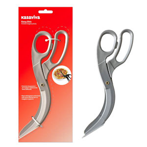 UTENSILE FORBICE TAGLIAPIZZA IN PVC SU BLISTER KASAVIVA