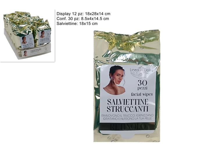 MAKE UP STRUCCANTI SALVIETTINE CONF.30PZ. RETINOLO DUESSE