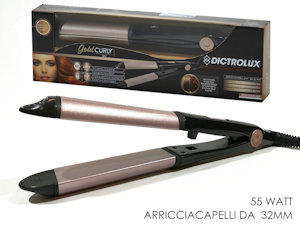ARRICCIACAPELLI ELETTRICO 55W 32MM GOLD 2 IN 1 876703 DICTROLUX