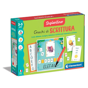 SAPIENTINO GIOCHI DI SCRITTURA 3-6 ANNI 16874 CLEMENTONI