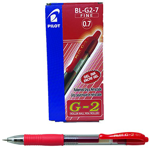 PENNA PILOT GEL G2 A SCATTO ROSSA pezzi 12