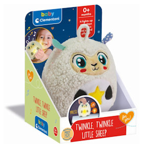 BABY PELUCHE PRIMI MESI TWINKLE LA PECORA CON LUCE NOTTURNA 17499 CLEMENTONI