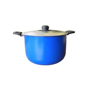 PENTOLA ALLUMINIO CON COPERCHIO ALLUMINIO EASY LINE CM.24 MANICI 2 POT