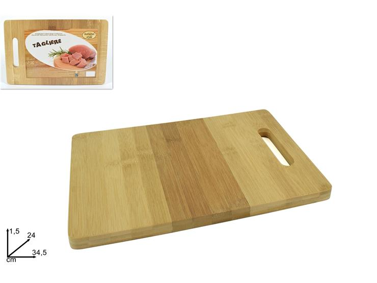TAGLIERE IN LEGNO RETTANGOLARE CM.34x24xH.1,5 DUESSE