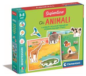 SAPIENTINO MONTESSORI GLI ANIMALI 3-5 ANNI 16867 CLEMENTONI