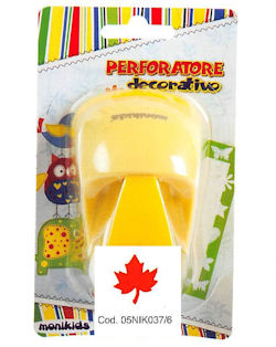 PERFORATORE FUSTELLA 76mm AGRIFOGLIO IN BLISTER NIKOFFICE