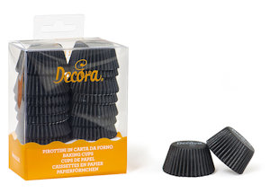 PIROTTINI NERI MINI MUFFIN 32x32MM CONF. 200PZ. DECORA