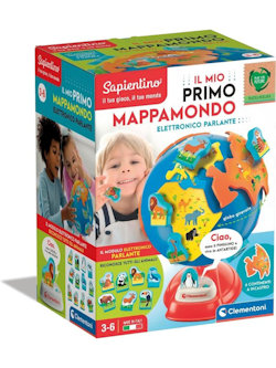 SAPIENTINO IL MIO PRIMO MAPPAMONDO 3-6 ANNI 16448 CLEMENTONI