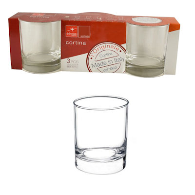 BICCHIERE VINO 200ML. VETRO SET.3PZ. CORTINA BORMIOLI