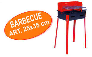 BARBECUE A CARBONE RETTANGOLARE CM.25x35 F.D.