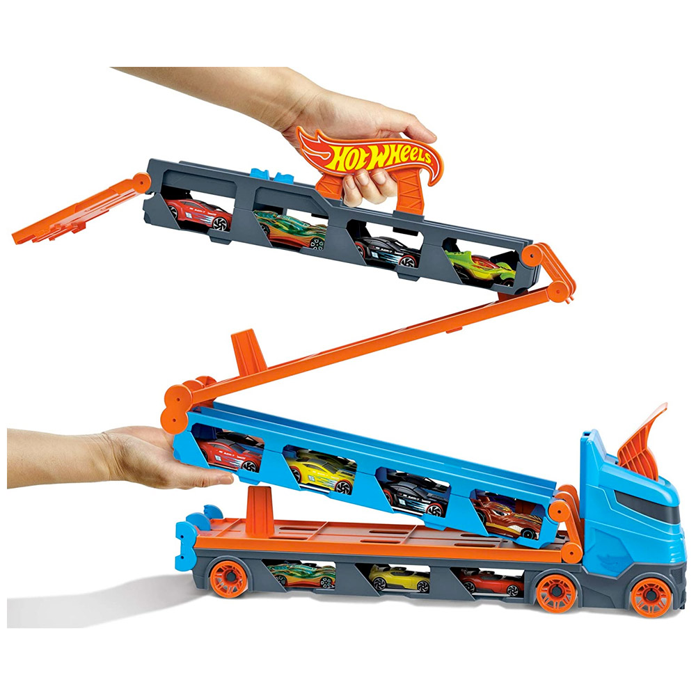 HOT WHEELS CAMION BISARCA CON AUTO 2 IN 1 GVG37