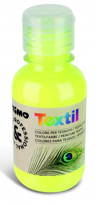 COLORE PER TESSUTO IN FLACONE 125 ML. FLUO GIALLO PRIMO