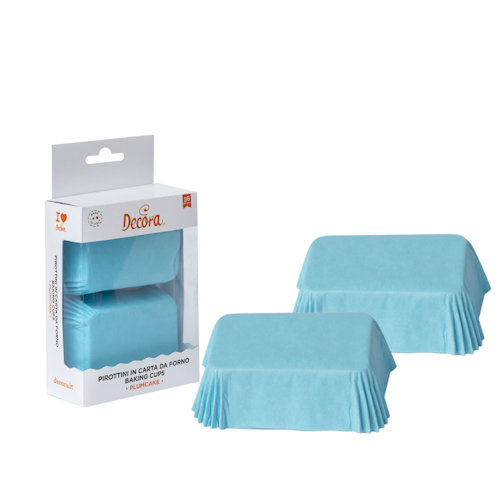 PIROTTINI PLUMCAKE CM.80x50x32 AZZURRO CONF.36PZ. DECORA