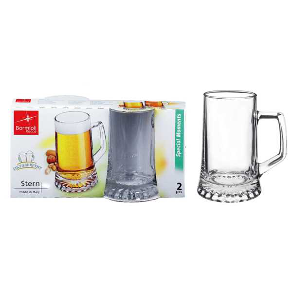 BICCHIERE BIRRA SET. 2PZ.VETRO SERIE STERN 400 ML. BORMIOLI