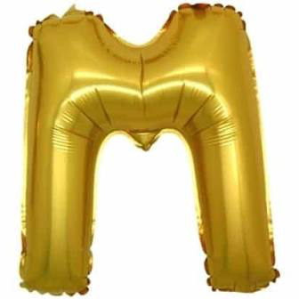 PALLONCINO MYLAR  LETTERA oro M cm.102 D.40 BIGPARTY